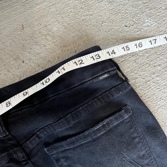 Mother The Looker Ankle Fray Jeans Women’s 26 Black Denim Guilty as Sin Skinny - Picture 6 of 6